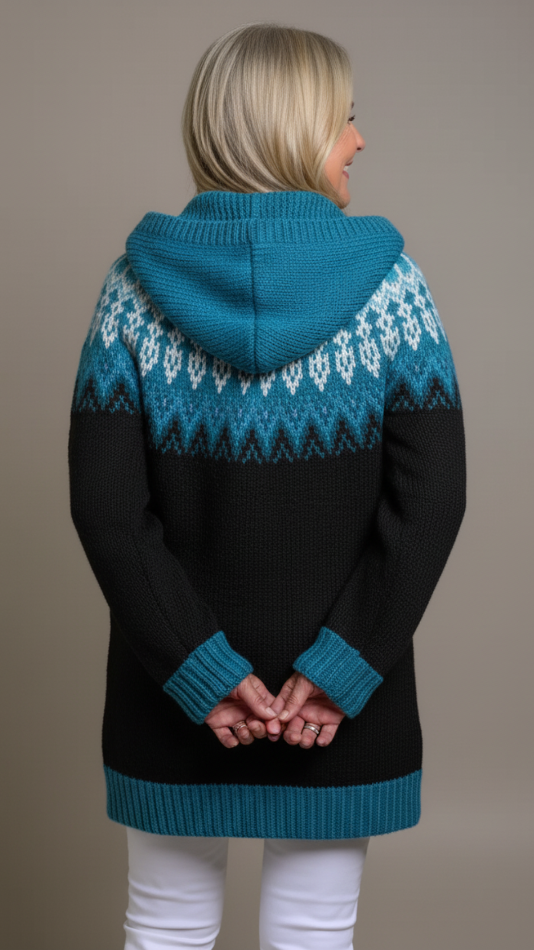 Nanna | Vintage Icelandic Hooded Cardigan