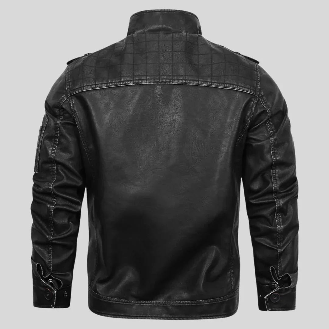 VESTE EN CUIR MOTEUR