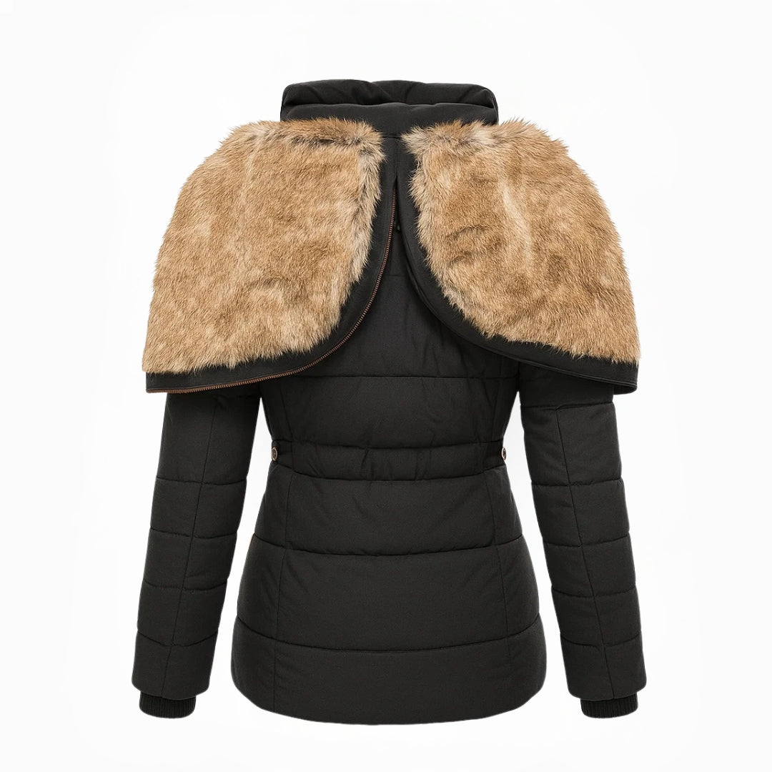 AnnaFrost™ | Manteau d’hiver chaud doublé en fausse fourrure