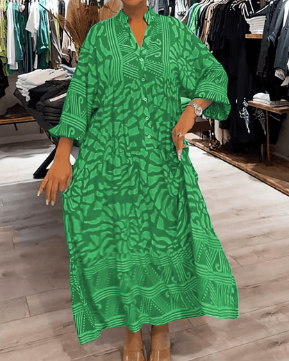 LENARA - Maxi dress with print