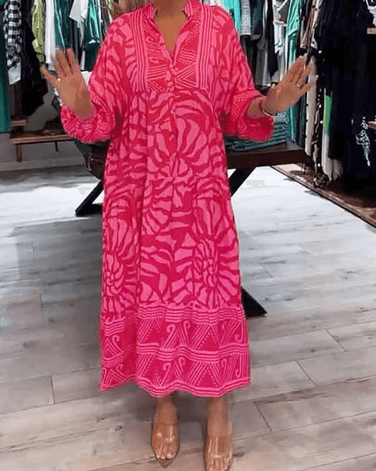 LENARA - Maxi dress with print