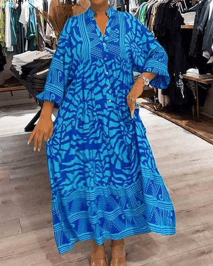 LENARA - Maxi dress with print