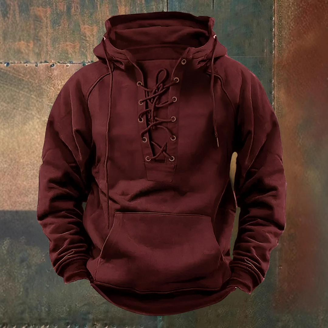 Louis™ | Heritage Lace-Up Hoodie