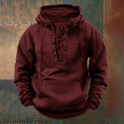 Louis™ | Heritage Lace-Up Hoodie