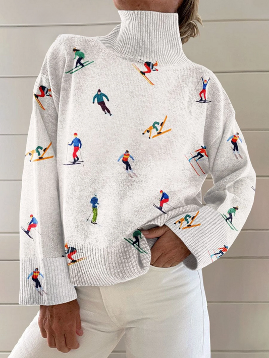Elle | Vintage ski pattern winter sweater