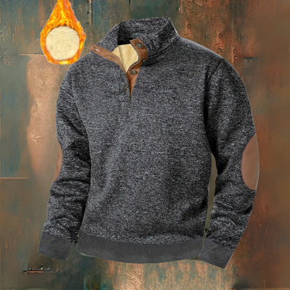 Hudson™ | Warm Fleece Sweatshirt with Button Closure