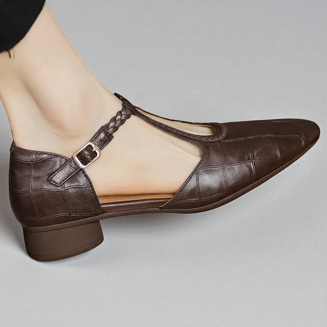 Kepa | Premium Leather-finish Material Mary Janes