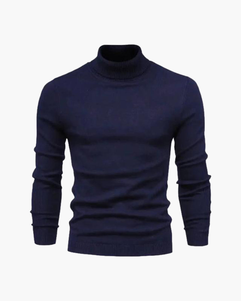 René™ | Pull Col Roulé en Laine Mérinos
