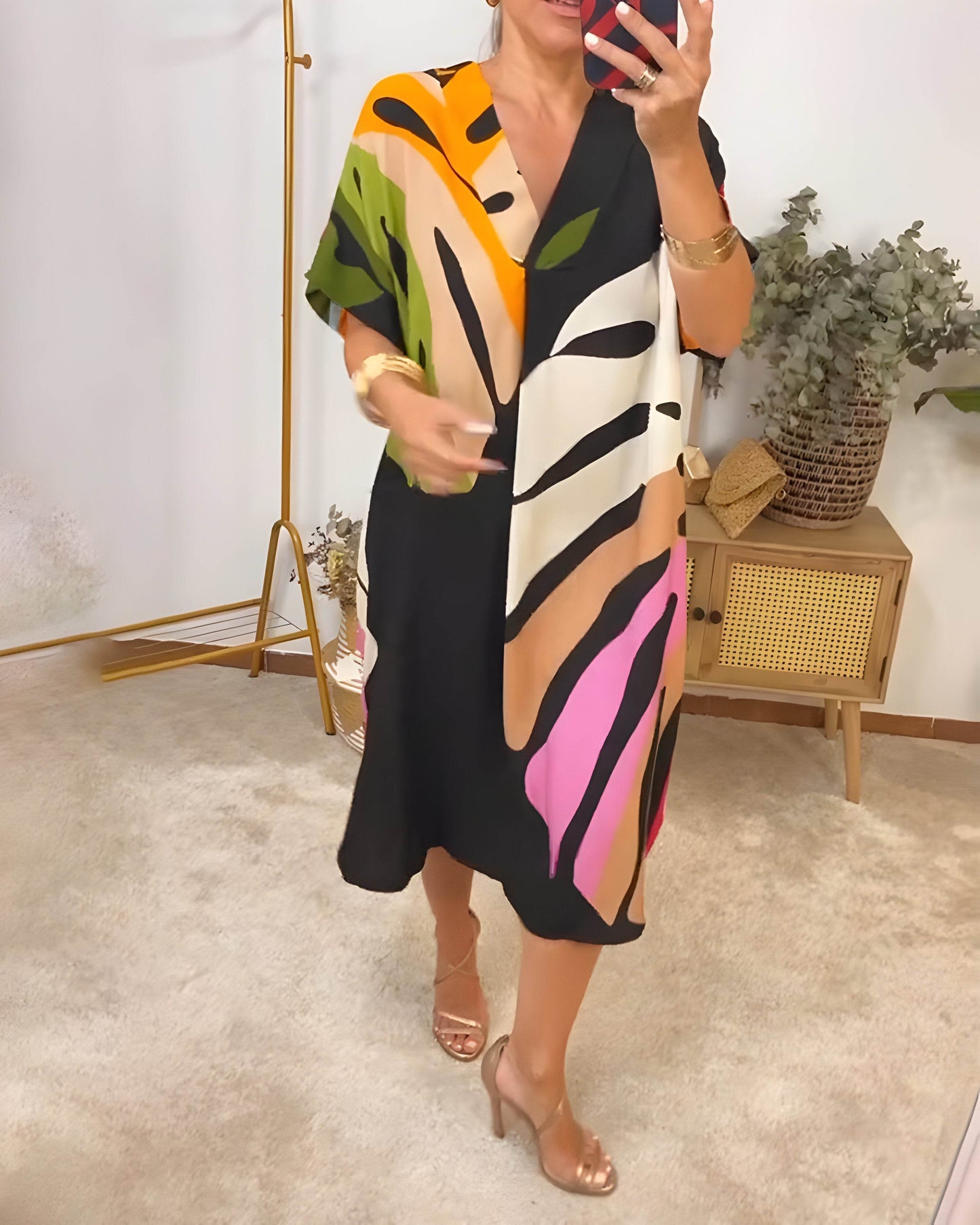 Rosaline™ - Colored casual dress