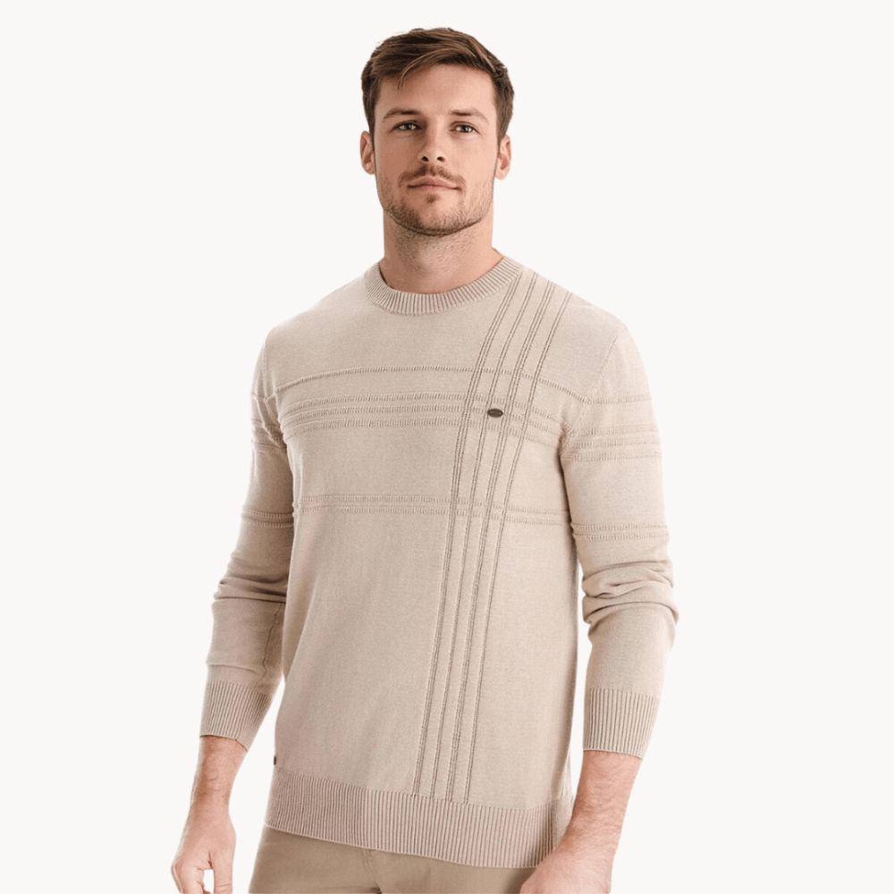 Burkhard | Pull pour homme élégant à motif carreaux