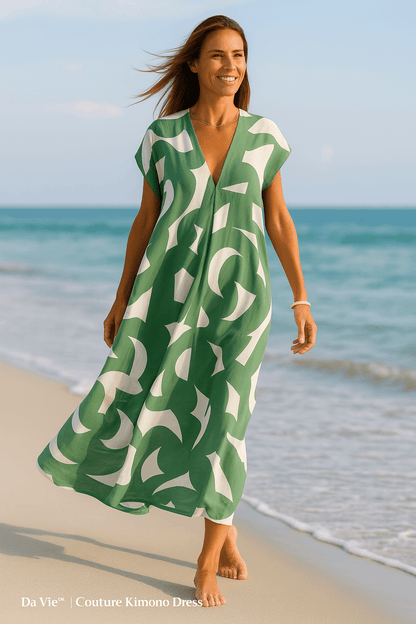 Eva™ | Flowing dress with V-neck