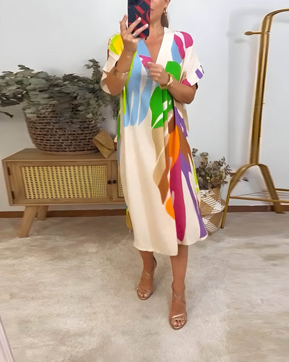 Rosaline™ - Colored casual dress