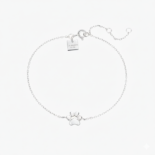 Bracelet Petite Patte + Gravure 1 Lettre Offerte