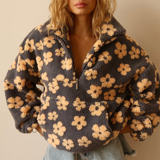 DaisyBloom™ | Pull polaire doux à motif floral