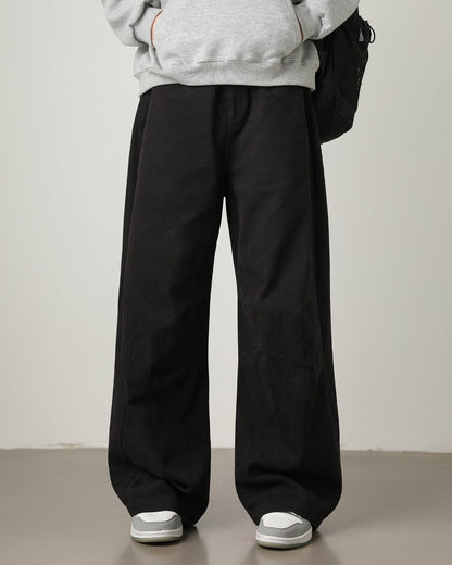 Wide-Leg Utility Trousers