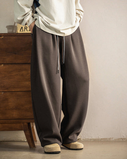 7,0 Relaxed Wide-Leg Drawstring Trousers