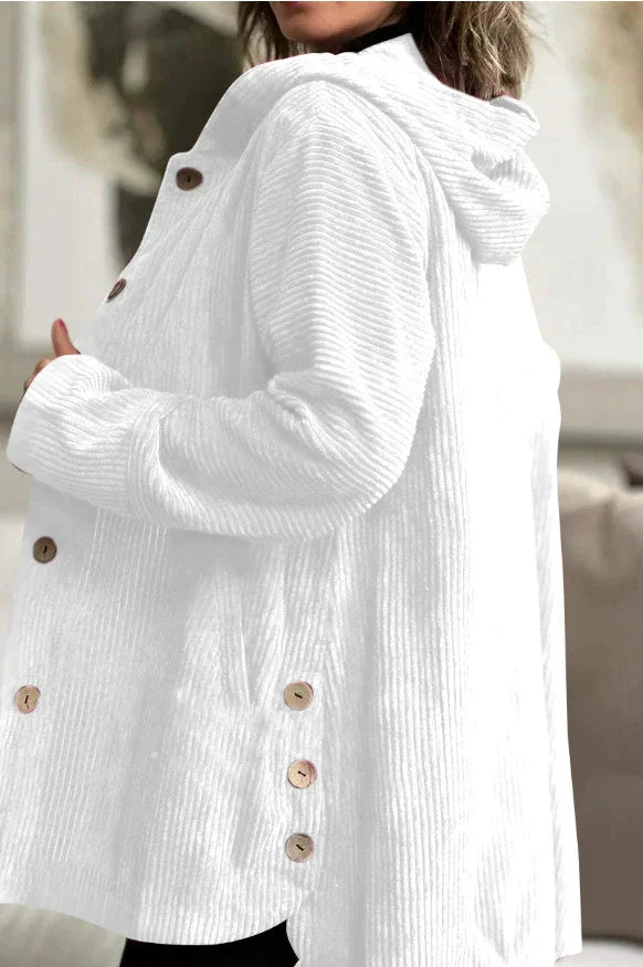 Cordia - Cozy Corduroy Hooded Jacket