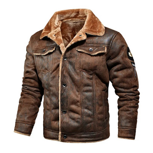 Noxar™ | Men’s Warm & Versatile Leather Jacket