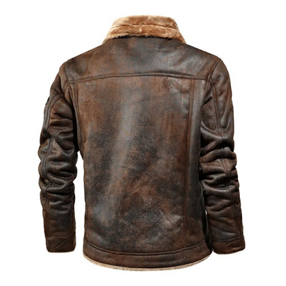 Noxar™ | Men’s Warm & Versatile Leather Jacket