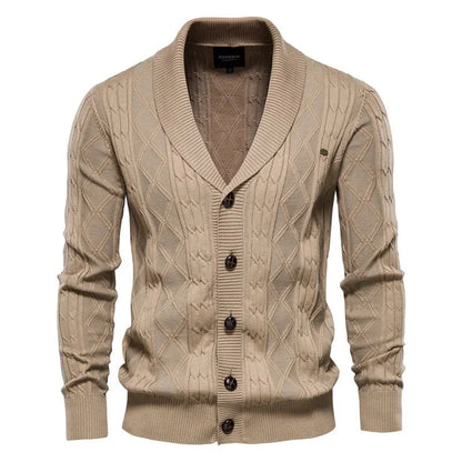 Waldemar | Cardigan pour homme avec patte de boutonnage