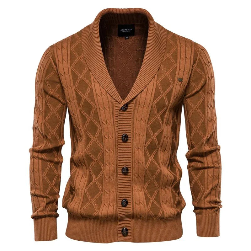 Waldemar | Cardigan pour homme avec patte de boutonnage