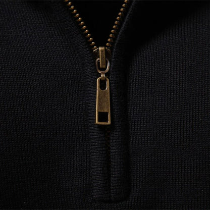 Gérald™ | Pull à Col Zippé Rayé