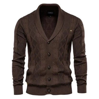Waldemar | Cardigan pour homme avec patte de boutonnage