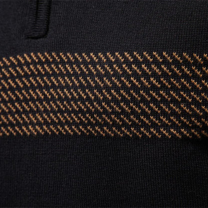 Gérald™ | Pull à Col Zippé Rayé