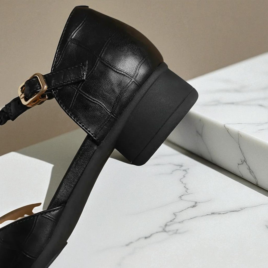 Kepa | Premium Leather-finish Material Mary Janes