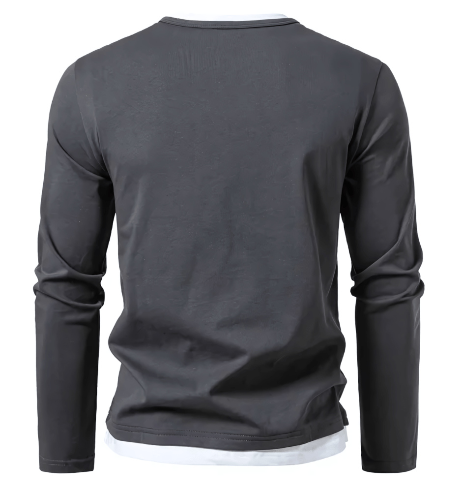 Alwin | T-shirt manches longues premium en coton peigné