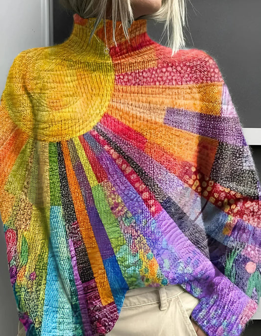 Ada | Colorful Turtleneck Sweater