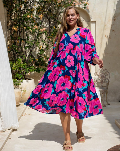 Elena™ - Elegant floral dress