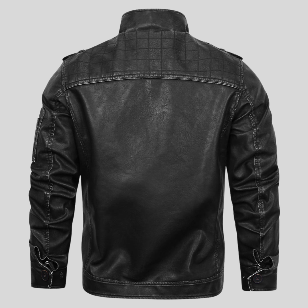 VESTE EN CUIR MOTEUR
