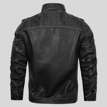 VESTE EN CUIR MOTEUR