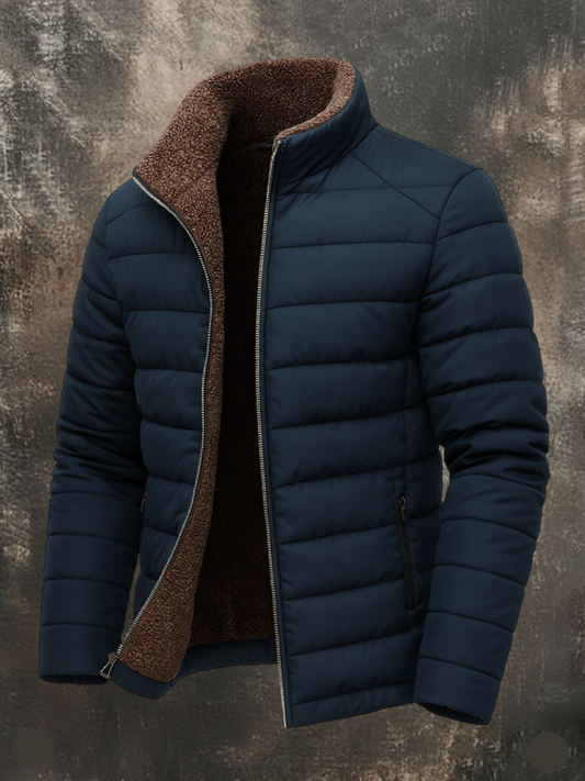 NORDIQUE™ – Veste Matelassée Homme à Doublure Polaire