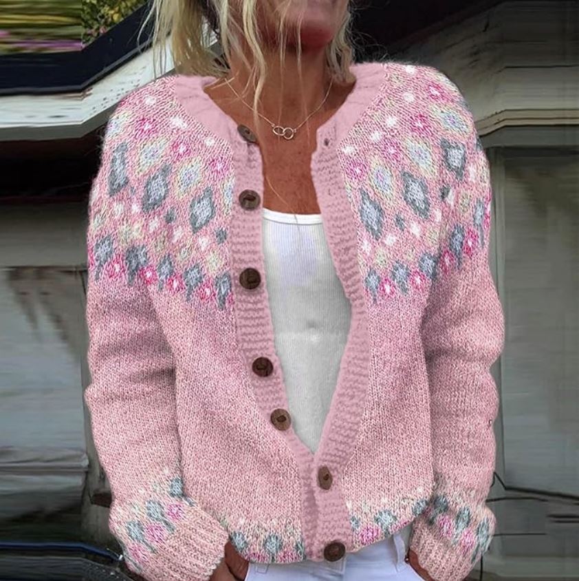 Diane | Pink Comfort Cardigan