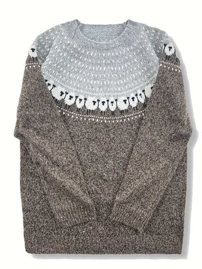 Nordic™ | Elegant Winter Sweater with Sheep Jacquard Pattern