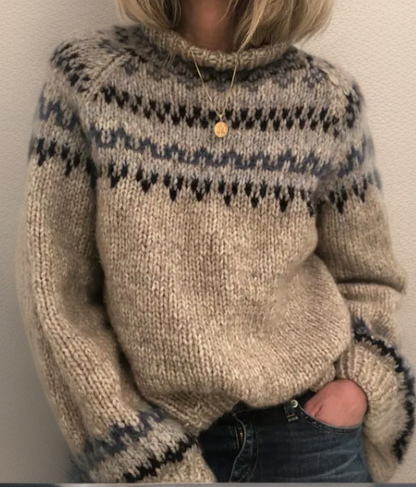 Linda | Vintage Handcrafted Icelandic Jumper